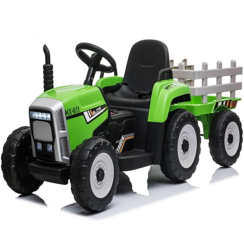 Kinderfahrzeug traktor grün - kinderfahrzeug, +