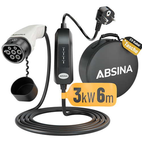 Absina elektroauto ladekabel - absina,